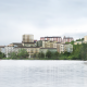 Vy från Järla Sjö Skiss