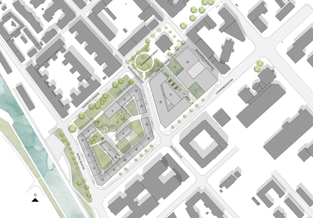 Situationsplan - kv Hugin